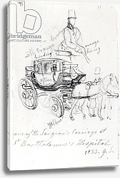 Постер Шарф Джордж (грав) Surgeon's Carriage at St. Bartholomews Hospital, London, 1833 Постер Шарф Джордж (грав) Surgeon's Carriage at St. Bartholomews Hospital, London, 1833