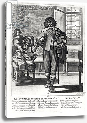 Постер Босс Абрахам Courtier following the last royal edict in 1633 and his lacquey Постер Босс Абрахам Courtier following the last royal edict in 1633 and his lacquey
