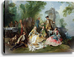 Постер Ланкре Никола The Hunting Party Meal, c. 1737 Постер Ланкре Никола The Hunting Party Meal, c. 1737