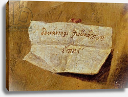 Постер Эль Греко The signature of El Greco, from the 'Baptism of Christ', c.1597 Постер Эль Греко The signature of El Greco, from the 'Baptism of Christ', c.1597