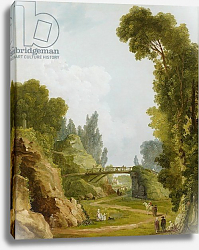 Постер Робер Юбер The Rustic Bridge, Château de Méréville, France, c.1785 Постер Робер Юбер The Rustic Bridge, Château de Méréville, France, c.1785