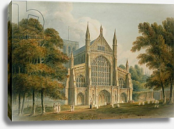 Постер Буклер Джон (акв) Winchester Cathedral: The Facade from the North-West, 1801 Постер Буклер Джон (акв) Winchester Cathedral: The Facade from the North-West, 1801