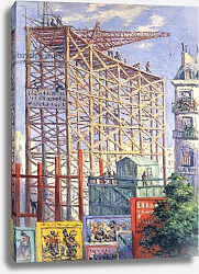 Постер Люс Максимильен Scaffolding and Posters, c.1912 Постер Люс Максимильен Scaffolding and Posters, c.1912