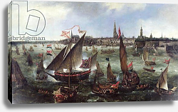 Постер Питерс Бонавентура View of the Port of Antwerp during the Celebrations of the Taking of Breda, 1628 Постер Питерс Бонавентура View of the Port of Antwerp during the Celebrations of the Taking of Breda, 1628