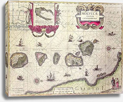 Постер Бланк Дж. Map of The Moluccan Island, engraved by Jodocus Hondius, 1630 Постер Бланк Дж. Map of The Moluccan Island, engraved by Jodocus Hondius, 1630