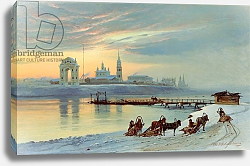 Постер Добровольский Николай The Angara Embankment in Irkutsk, 1886 Постер Добровольский Николай The Angara Embankment in Irkutsk, 1886