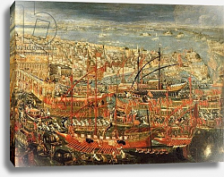 Постер Школа: Итальянская 17в. The Triumphant return of Doge Francesco Morosini to Venice Постер Школа: Итальянская 17в. The Triumphant return of Doge Francesco Morosini to Venice