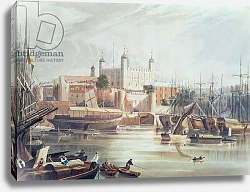 Постер Гендаль Джон View of the Tower of London, engraved by Daniel Havell pub. in Ackermann's Repository of Arts, 1819 Постер Гендаль Джон View of the Tower of London, engraved by Daniel Havell pub. in Ackermann's Repository of Arts, 1819