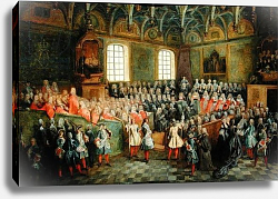 Постер Ланкре Никола Bed of Justice Held in the Parliament at the Majority of Louis XV, 22nd February 1723 Постер Ланкре Никола Bed of Justice Held in the Parliament at the Majority of Louis XV, 22nd February 1723