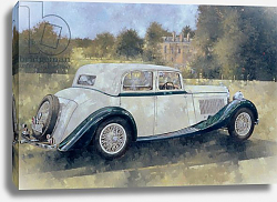 Постер Миллер Питер (совр) The Green and White Bentley at Althorp Постер Миллер Питер (совр) The Green and White Bentley at Althorp