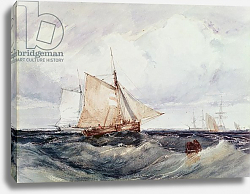 Постер Бонингтон Ричард A Cutter and other Ships in a Strong Breeze Постер Бонингтон Ричард A Cutter and other Ships in a Strong Breeze