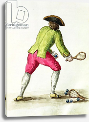 Постер Гревенброк Ян A Man Playing with a Racquet and Balls Постер Гревенброк Ян A Man Playing with a Racquet and Balls