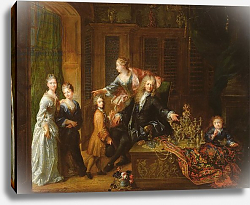 Постер Турниер Робер Portrait of Nicolas de Launay and his Family Постер Турниер Робер Portrait of Nicolas de Launay and his Family
