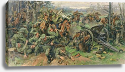 Постер Борисов Николай The Russian Cavalry Charging the German Artillery in 1915 Постер Борисов Николай The Russian Cavalry Charging the German Artillery in 1915