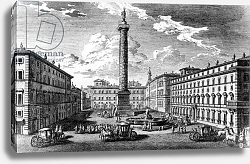 Постер Вази Джузеппе View of Piazza Colonna, Rome, 1752 Постер Вази Джузеппе View of Piazza Colonna, Rome, 1752