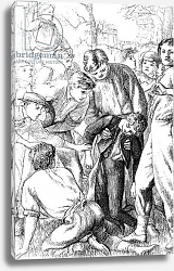 Постер Хьюз Артур Tom's first exploit at football, illustration from 'Tom Brown's School Days' 1869 Постер Хьюз Артур Tom's first exploit at football, illustration from 'Tom Brown's School Days' 1869