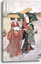 Постер Утамаро Китагава P.355-1945 Scene 8, Comparison of celebrated beauties and the loyal league, c.1797 Постер Утамаро Китагава P.355-1945 Scene 8, Comparison of celebrated beauties and the loyal league, c.1797