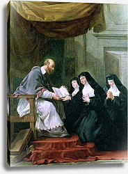 Постер Холл Ноэль St. Francois de Sales Giving the Rule of the Visitation to St. Jeanne de Chantal Постер Холл Ноэль St. Francois de Sales Giving the Rule of the Visitation to St. Jeanne de Chantal