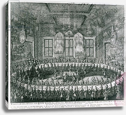 Постер Зубов Алексей Wedding of Peter I and Catherine in the Winter Palace in 1712, 1712 Постер Зубов Алексей Wedding of Peter I and Catherine in the Winter Palace in 1712, 1712