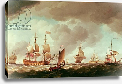 Постер Брукинг Чарльз An English Vice-Admiral of the Red and his Squadron at Sea, c.1750-59 Постер Брукинг Чарльз An English Vice-Admiral of the Red and his Squadron at Sea, c.1750-59