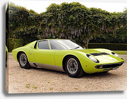 Постер Lamborghini Miura P400 S '1969–71 дизайн Bertone Постер Lamborghini Miura P400 S '1969–71 дизайн Bertone