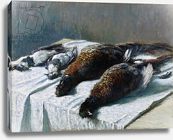 Постер Моне Клод (Claude Monet) Still life with pheasants and plovers, 1879 Постер Моне Клод (Claude Monet) Still life with pheasants and plovers, 1879