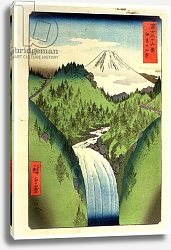 Постер Утагава Хирошиге (яп) Fuji from the Mountains of Isu, No.22 from the series '36 Views of Mt.Fuji', Постер Утагава Хирошиге (яп) Fuji from the Mountains of Isu, No.22 from the series '36 Views of Mt.Fuji',