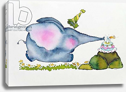 Постер Кристи Майли (совр) Birthday Elephant, 1998 Постер Кристи Майли (совр) Birthday Elephant, 1998