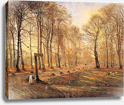 Постер Филипсен Теодор A Late Autumn Day in Dyrehaven, Sunshine Постер Филипсен Теодор A Late Autumn Day in Dyrehaven, Sunshine