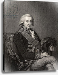 Постер Школа: Английская 18в. Admiral George Brydges Rodney, engraved by J. Cochran c.1835 Постер Школа: Английская 18в. Admiral George Brydges Rodney, engraved by J. Cochran c.1835
