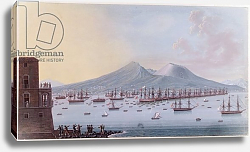 Постер Гварди Джакомо View of the Bay of Naples, 1798 Постер Гварди Джакомо View of the Bay of Naples, 1798