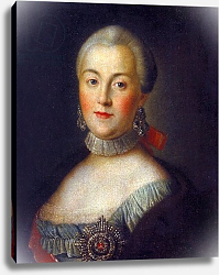 Постер Антропов Алексей Portrait of Grand Duchess Catherine Alekseevna, future Empress Catherine II the Great, c.1760 Постер Антропов Алексей Portrait of Grand Duchess Catherine Alekseevna, future Empress Catherine II the Great, c.1760