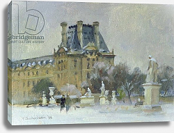 Постер Чемберлейн Тревор (совр) Snow in the Tuilleries, Paris, 1996 Постер Чемберлейн Тревор (совр) Snow in the Tuilleries, Paris, 1996