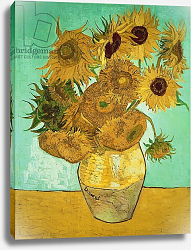 Постер Ван Гог Винсент (Vincent Van Gogh) Sunflowers, 1888 2 Постер Ван Гог Винсент (Vincent Van Gogh) Sunflowers, 1888 2