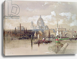 Постер Робертс Давид St. Pauls from the River, 1863 Постер Робертс Давид St. Pauls from the River, 1863