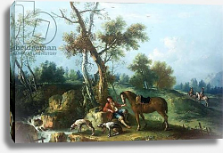 Постер Зуккарелли Франческо The Huntsman's Rest, 18th century Постер Зуккарелли Франческо The Huntsman's Rest, 18th century