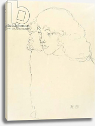 Постер Климт Густав (Gustav Klimt) Half-length Portrait of a Girl in three-quarter profile, 1913 Постер Климт Густав (Gustav Klimt) Half-length Portrait of a Girl in three-quarter profile, 1913