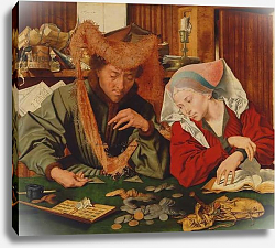 Постер Ван Реймерсвайл Маринус The Money Changer and his Wife, 1539 Постер Ван Реймерсвайл Маринус The Money Changer and his Wife, 1539