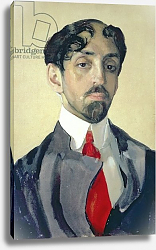 Постер Сомов Константин Portrait of Mikhail Kuzmin, 1909 Постер Сомов Константин Portrait of Mikhail Kuzmin, 1909