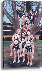 Постер Нельсон Джо (совр) Jesuit Cheerleaders in a Tree, 2002 Постер Нельсон Джо (совр) Jesuit Cheerleaders in a Tree, 2002