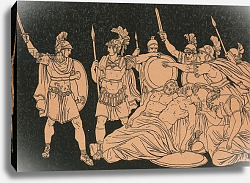 Постер Пинелли Бартоломео Turnus over the bodies of Alma and Galaesus Постер Пинелли Бартоломео Turnus over the bodies of Alma and Galaesus