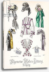 Постер Школа: Французская 19в. Fashion plate from the 'Allgemeine Moden-Zeitung', Leipzig, 1872 Постер Школа: Французская 19в. Fashion plate from the 'Allgemeine Moden-Zeitung', Leipzig, 1872