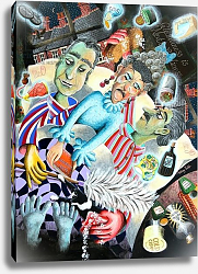 Постер Тодд Тони (совр) Mrs. Ogmore-Pritchard nightly nags her ghostly husbands, 2005 Постер Тодд Тони (совр) Mrs. Ogmore-Pritchard nightly nags her ghostly husbands, 2005