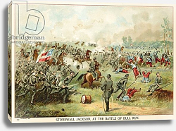Постер Школа: Северная Америка (19 в) Stonewall Jackson, at the battle of Bull Run Постер Школа: Северная Америка (19 в) Stonewall Jackson, at the battle of Bull Run