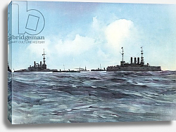 Постер Чапман Карлтон The Indiana and New York Flanked and Guarded by Torpedo-Boats and Cruisers Постер Чапман Карлтон The Indiana and New York Flanked and Guarded by Torpedo-Boats and Cruisers