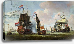 Постер Шторк Абрахам The Arrival of Michiel Adriaanszoon de Ruyter in Amsterdam Постер Шторк Абрахам The Arrival of Michiel Adriaanszoon de Ruyter in Amsterdam