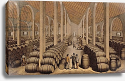 Постер Школа: Испанская Wine Cellar at Jerez de la Frontera Постер Школа: Испанская Wine Cellar at Jerez de la Frontera