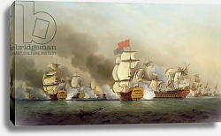 Постер Скотт Самуэль Vice Admiral Sir George Anson's Victory off Cape Finisterre, 1749 oil on canvas) Постер Скотт Самуэль Vice Admiral Sir George Anson's Victory off Cape Finisterre, 1749 oil on canvas)