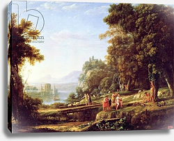 Постер Лоррен Клод (Claude Lorrain) Landscape with Apollo and Marsyas, 1639-40 Постер Лоррен Клод (Claude Lorrain) Landscape with Apollo and Marsyas, 1639-40