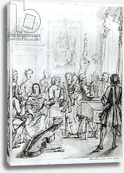 Постер Ларун Марсель Concert at Montague House, 1736 Постер Ларун Марсель Concert at Montague House, 1736